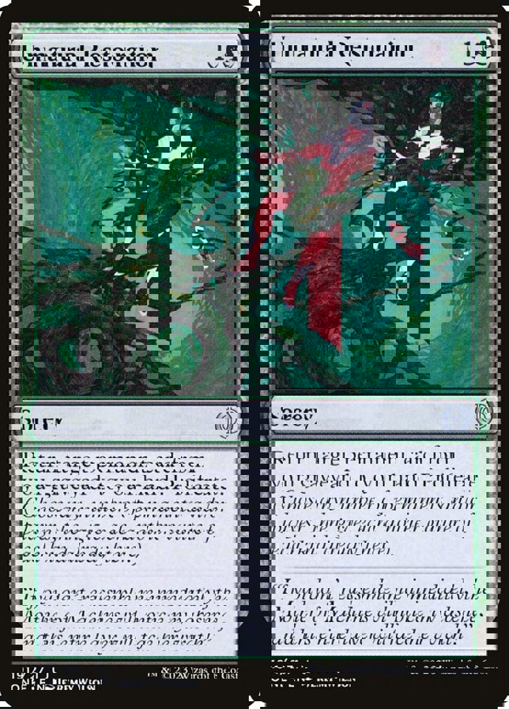 Unnatural Restoration