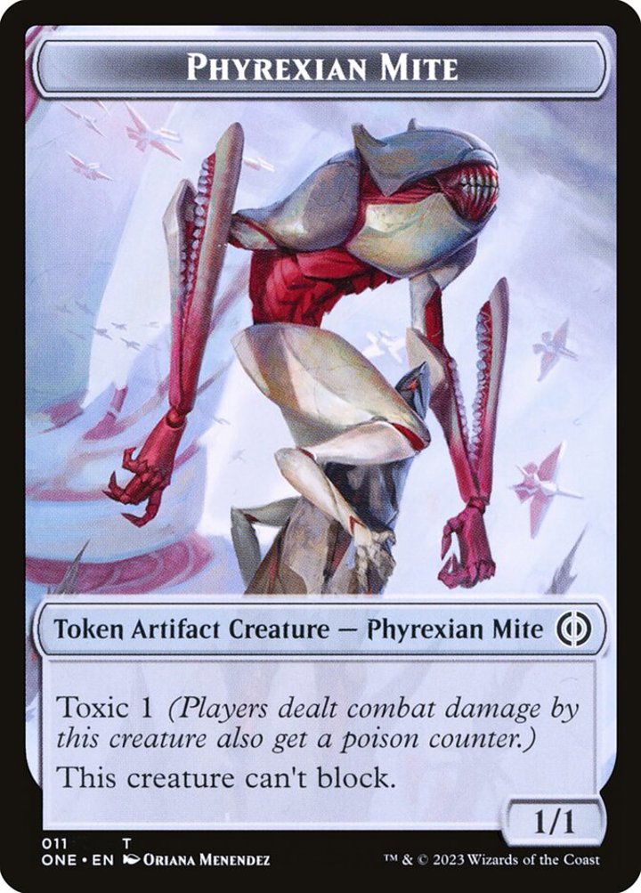 Phyrexian Mite Token (A 1/1) // Phyrexian Insect Token (G 1/1)