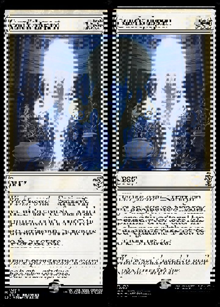 Council's Judgment