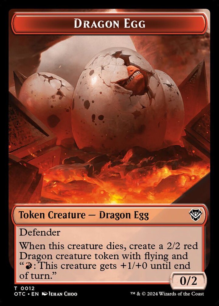 Dragon Token (R 2/2) // Dragon Egg Token (R 0/2)