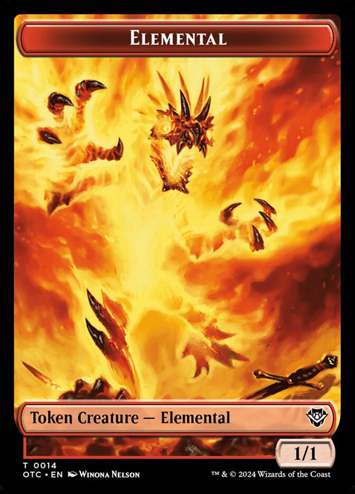 Bird Illusion Token (U 1/1) // Elemental Token (R 1/1)
