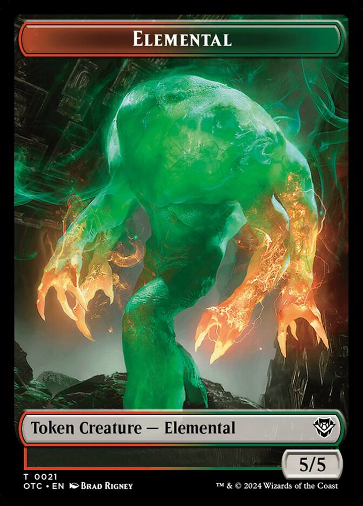 Angel Token (W 4/4) // Elemental Token (RG 5/5)