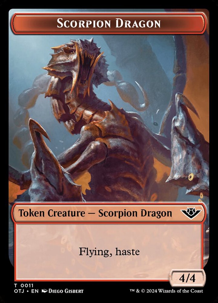 Scorpion Dragon Token (Red 4/4)