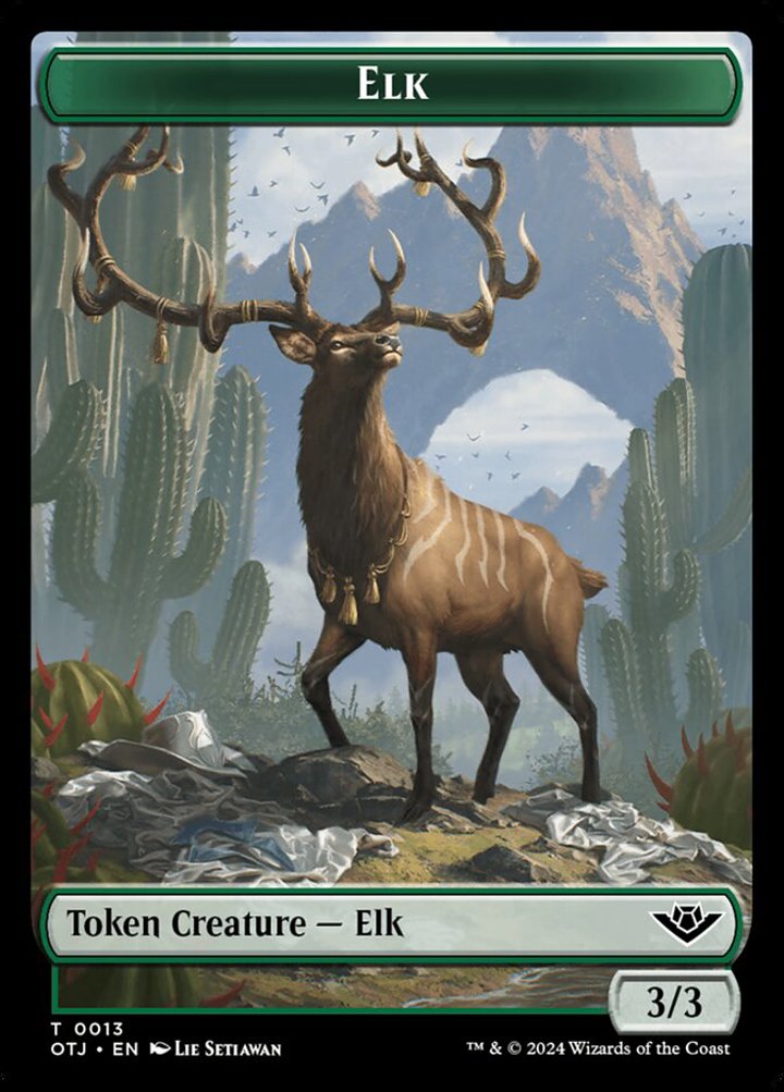Elk Token (Green 3/3)