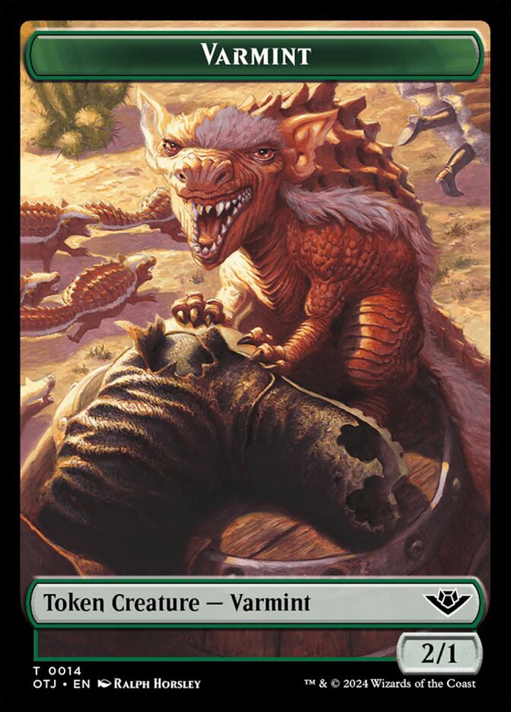 Varmint Token (Green 2/1)