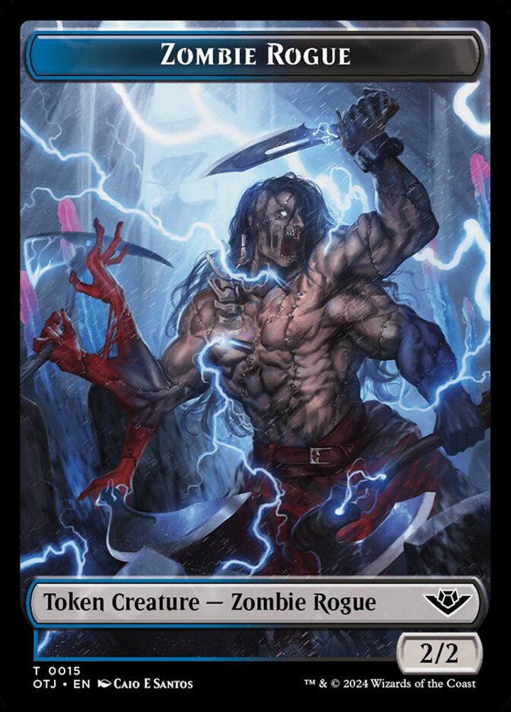 Zombie Rogue Token (Blue and Black 2/2)
