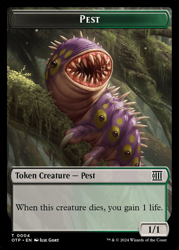 Pest Token (Black and Green 1/1)