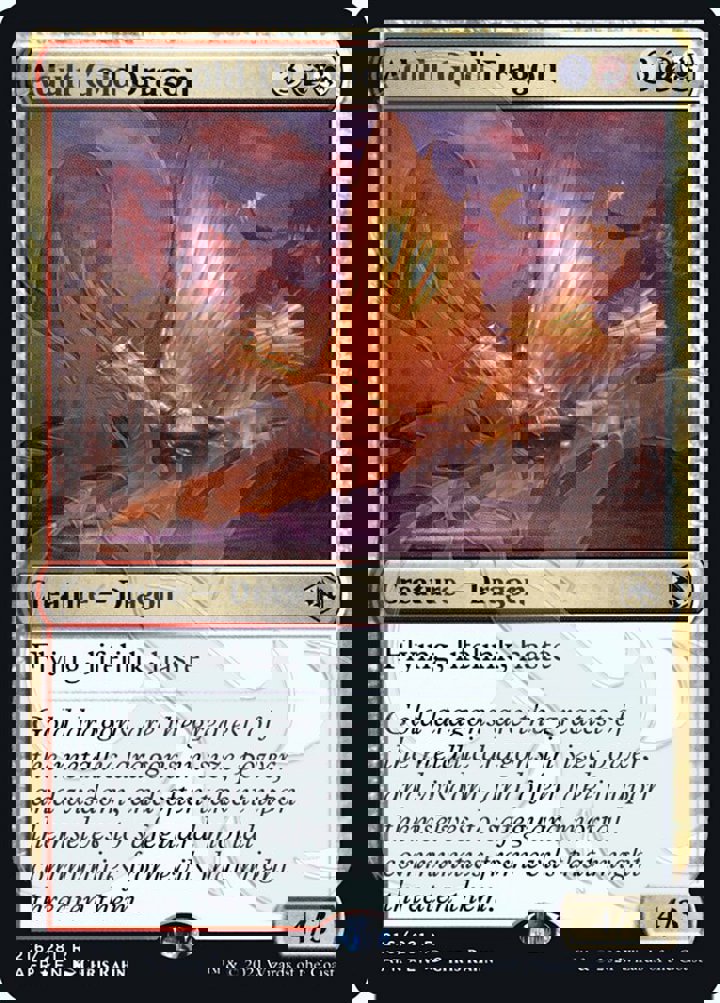 Adult Gold Dragon (V.3) Single: Magic: The Gathering Adventures in the Forgotten Realms: Promos Einzelkarte