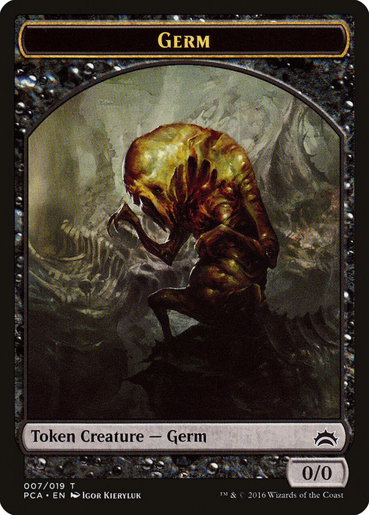 Germ Token (B 0/0) / Goblin Token (R 1/1)