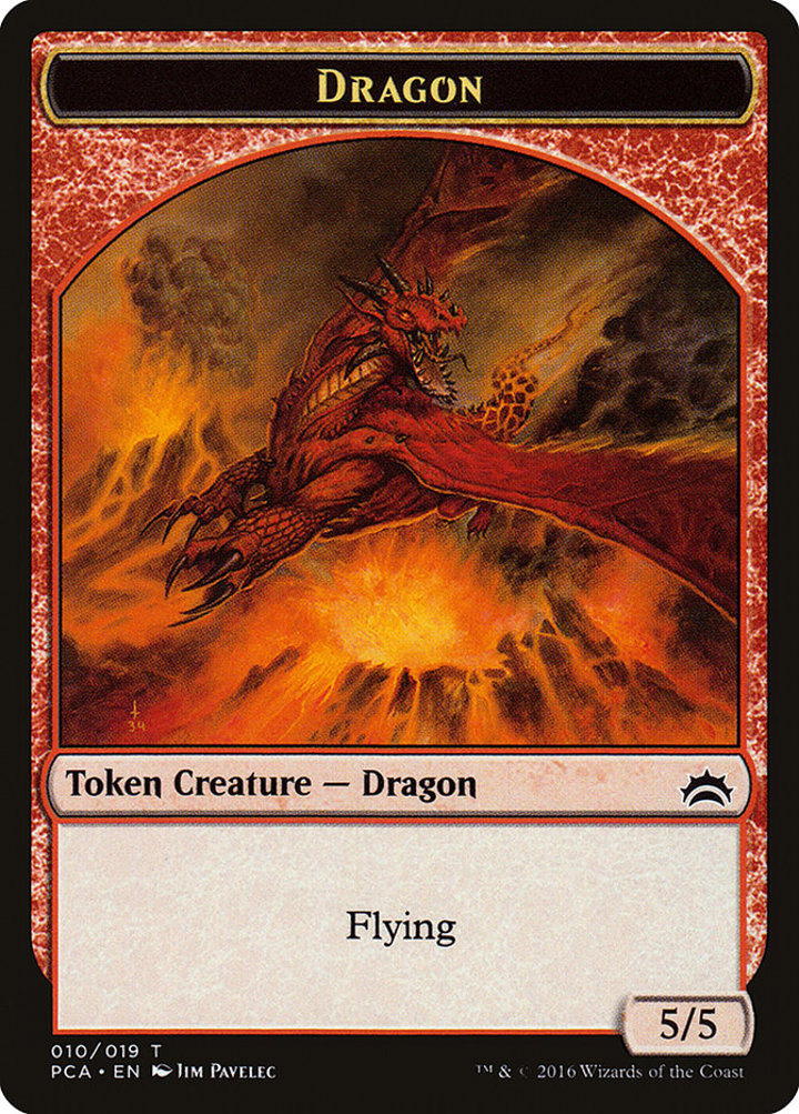 Dragon Token (R 5/5) / Saproling Token (G 1/1)