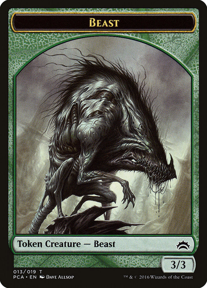 Beast Token (G 3/3) // Saproling Token (G 1/1)