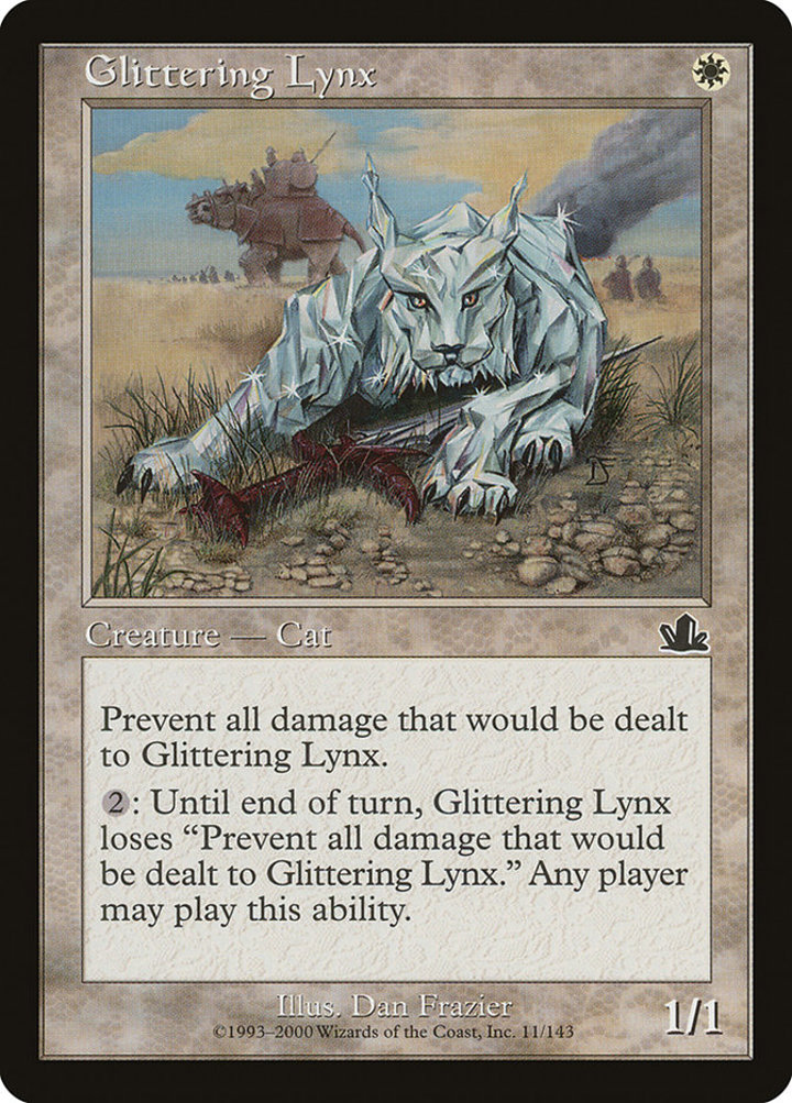 Glittering Lynx Single: Magic: The Gathering Prophecy Einzelkarte