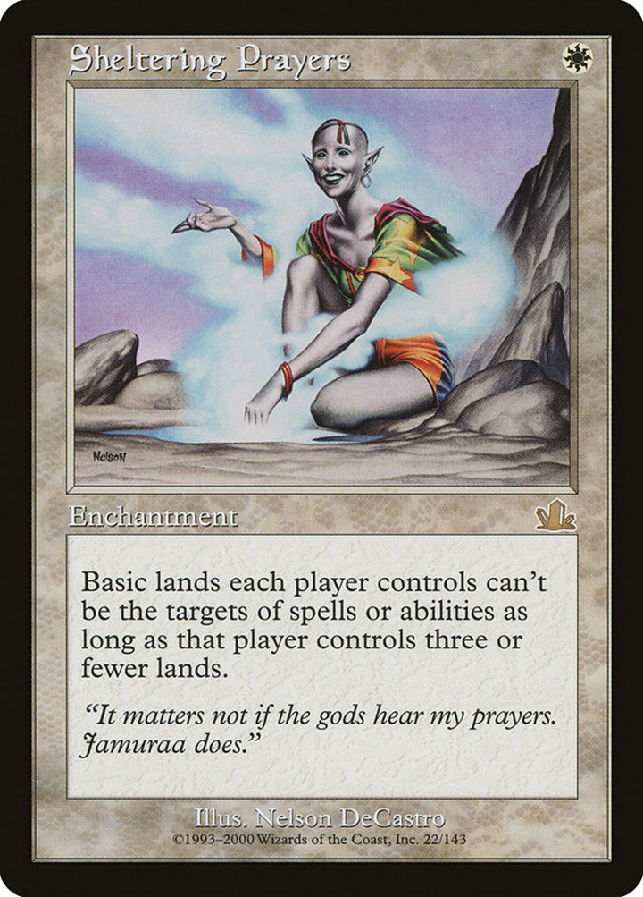 Sheltering Prayers Single: Magic: The Gathering Prophecy Einzelkarte