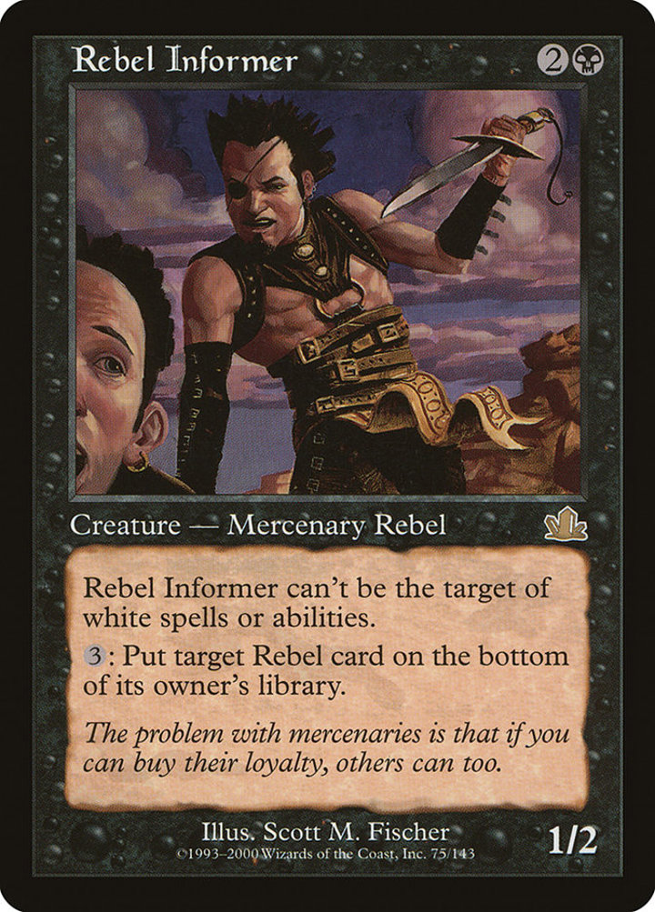Rebel Informer Single: Magic: The Gathering Prophecy Einzelkarte