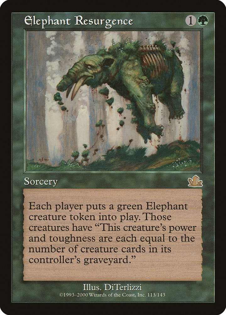 Elephant Resurgence Single: Magic: The Gathering Prophecy Einzelkarte