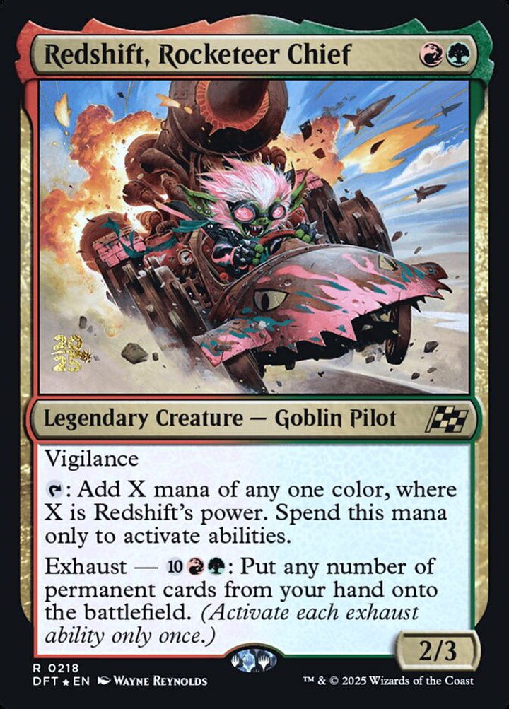 Redshift, Rocketeer Chief (V.1)