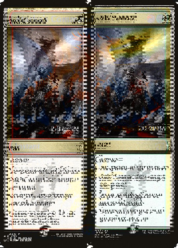 Atarka's Command Single: Magic: The Gathering Dragons Of Tarkir: Promos Einzelkarte
