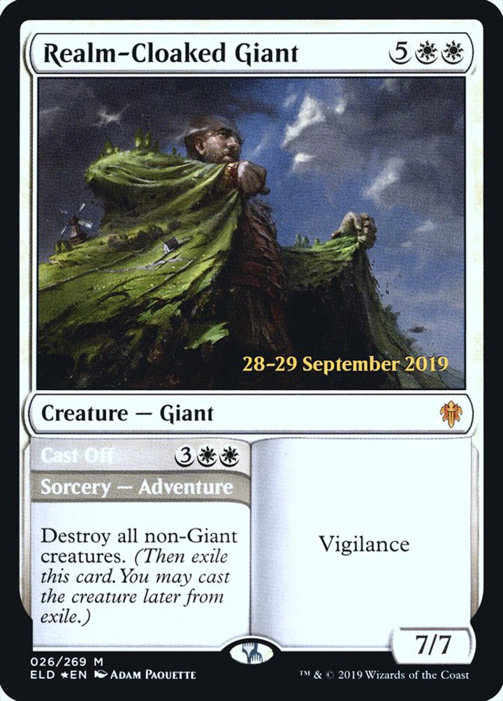 Realm-Cloaked Giant // Cast Off (V.1)