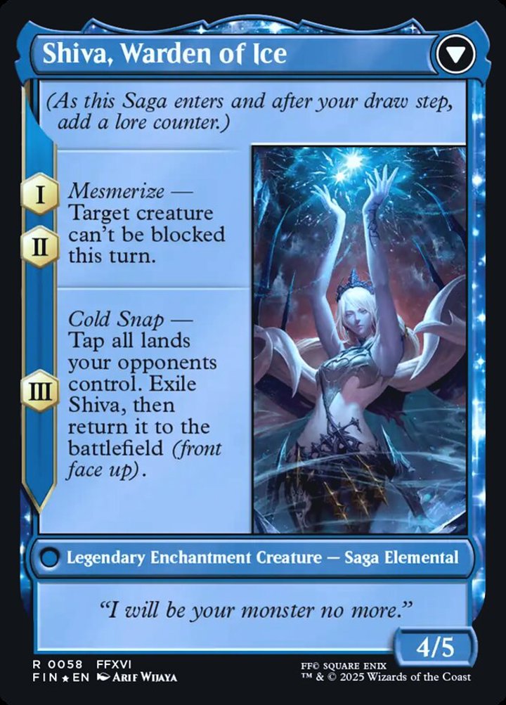 Jill, Shiva's Dominant // Shiva, Warden of Ice (V.1)