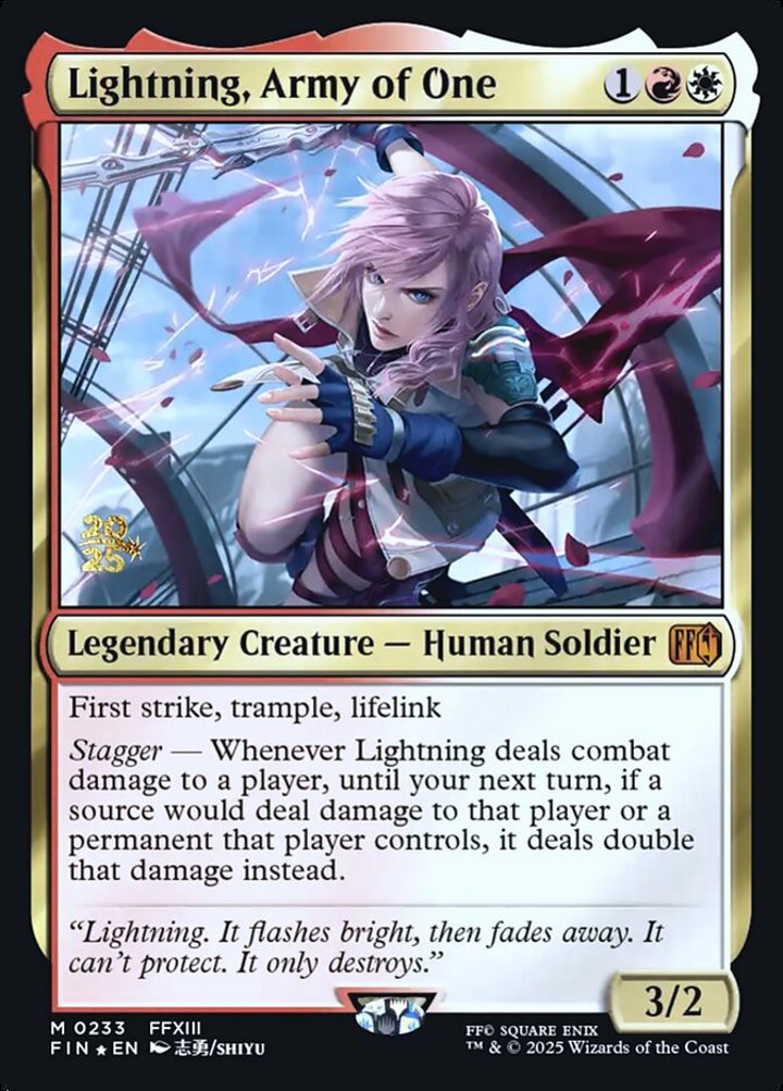 Lightning, Army of One (V.1)
