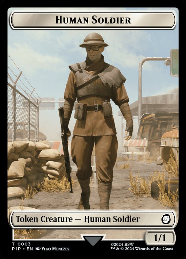 Copy Token // Human Soldier Token (W 1/1)