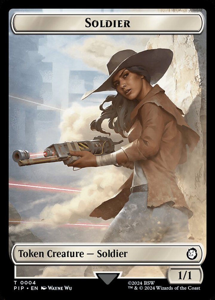 Soldier Token (W 1/1) // Human Soldier Token (W 1/1)