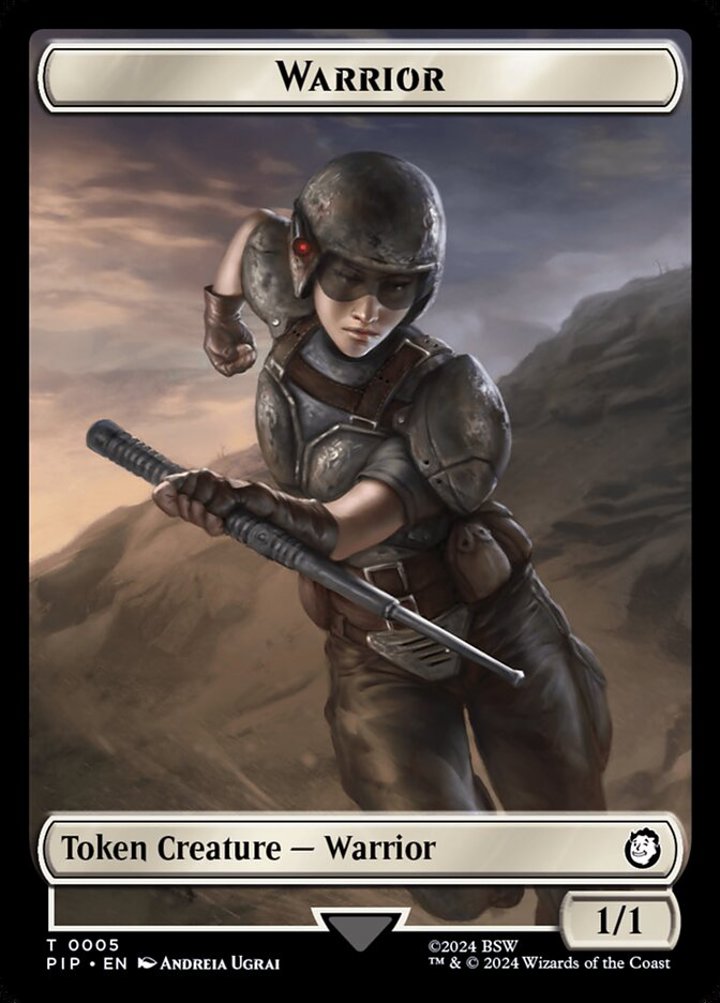 Warrior Token (W 1/1) // Soldier Token (RW 1/1)