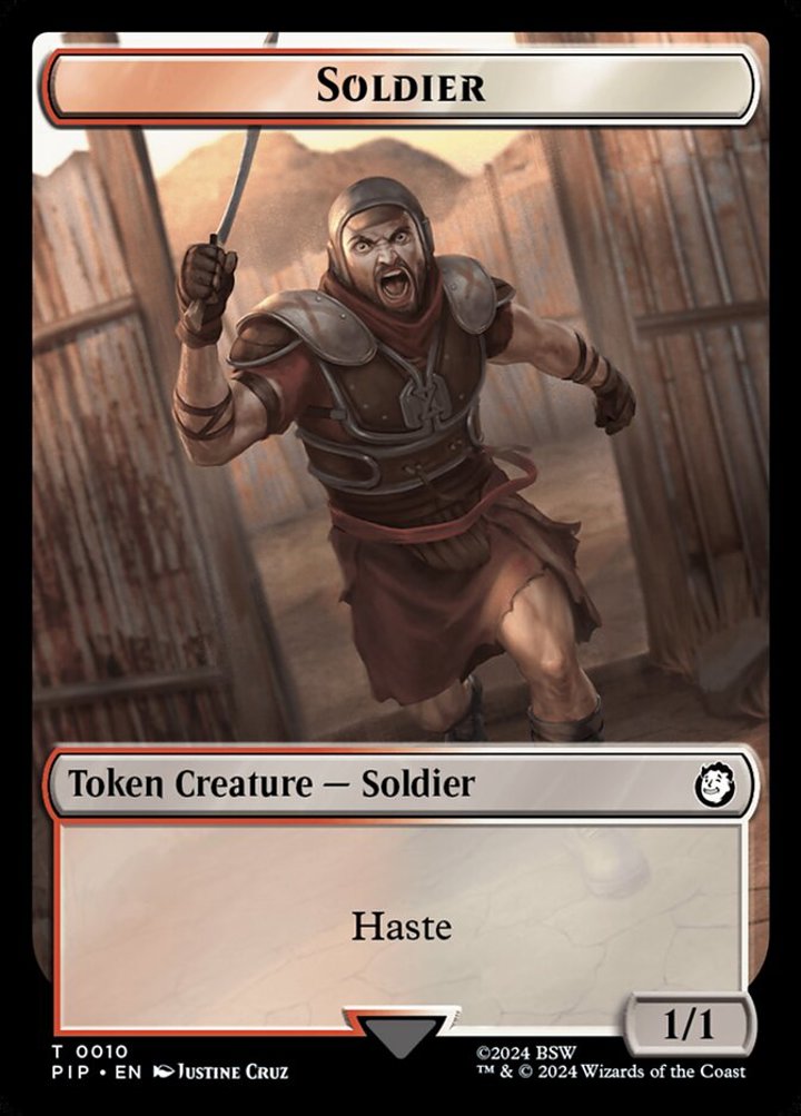 Warrior Token (W 1/1) // Soldier Token (RW 1/1)
