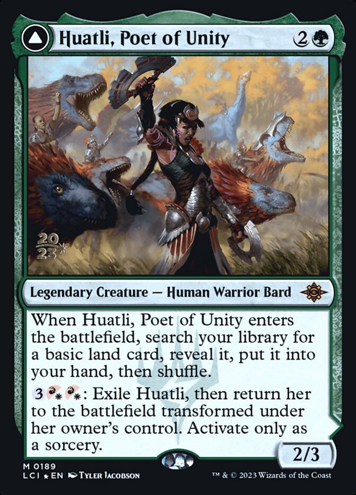 Huatli, Poet of Unity // Roar of the Fifth People (V.1)