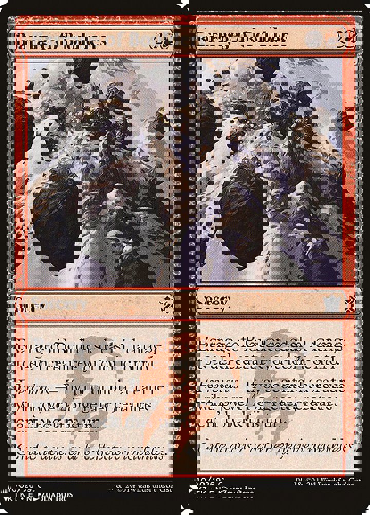 Barrage of Boulders