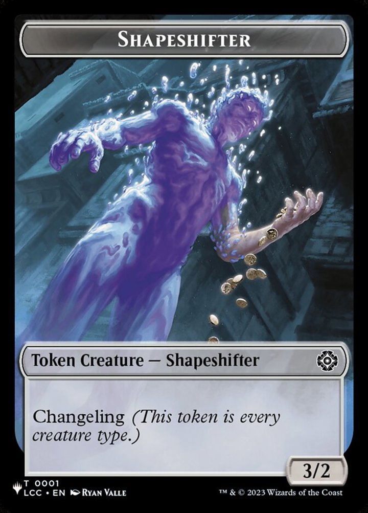Shapeshifter Token (C 3/2) // Cat Token (G 1/1)