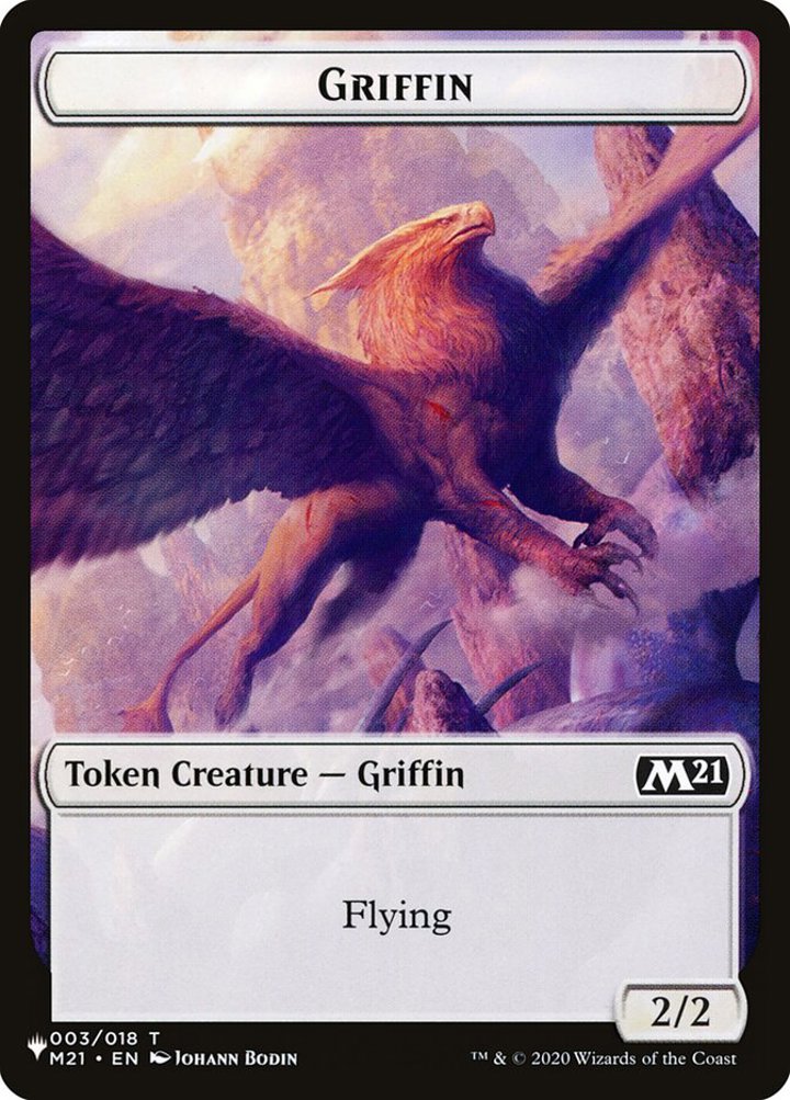 Ajani's Pridemate Token (W 2/2) // Griffin Token (W 2/2)