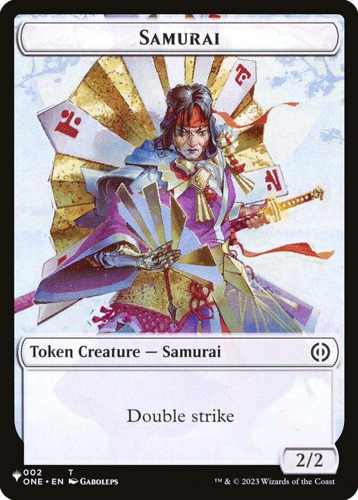 Samurai Token (W 2/2 Double Strike) // Clue Token