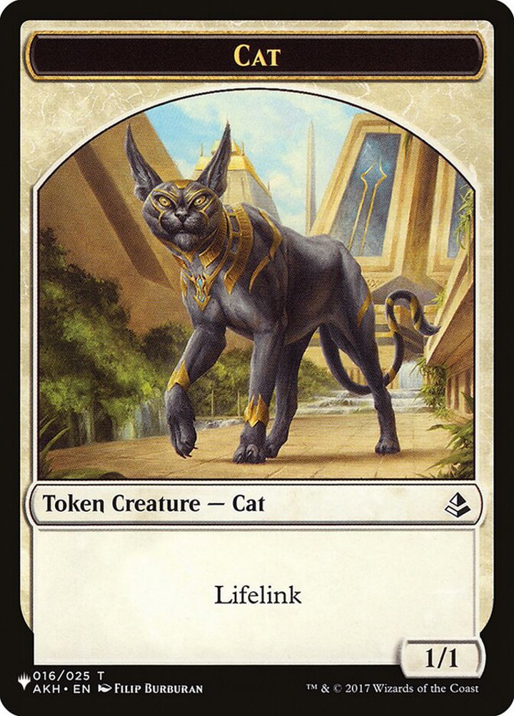 Dog Token (G 3/1) // Cat Token (W 1/1 Lifelink)