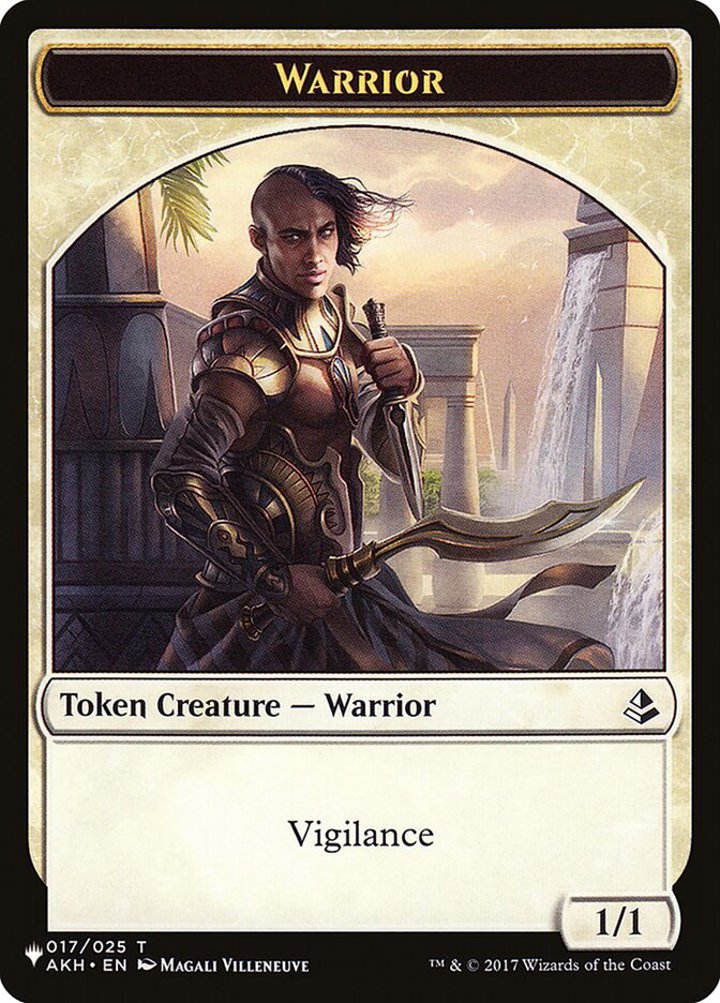 Angel Token (W 4/4 Vigilance) // Warrior Token (W 1/1 Vigilance)