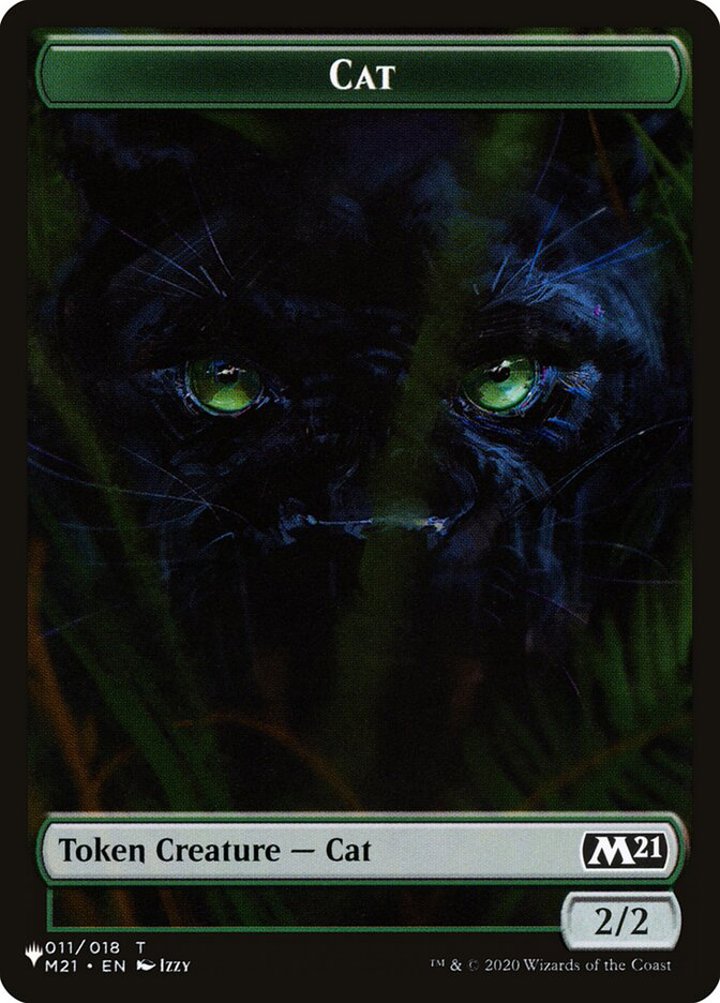 Wolf Token (B 1/1) // Cat Token (G 2/2)