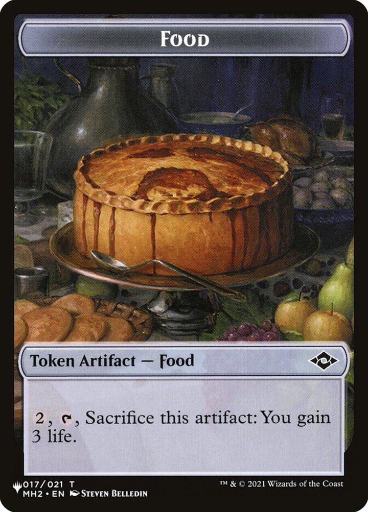 Food Token // Golem Token (A 3/3 Vigilance)