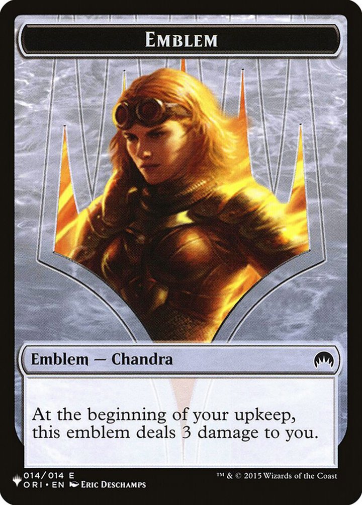 Plant Token (G 0/2) // Chandra, Roaring Flame Emblem