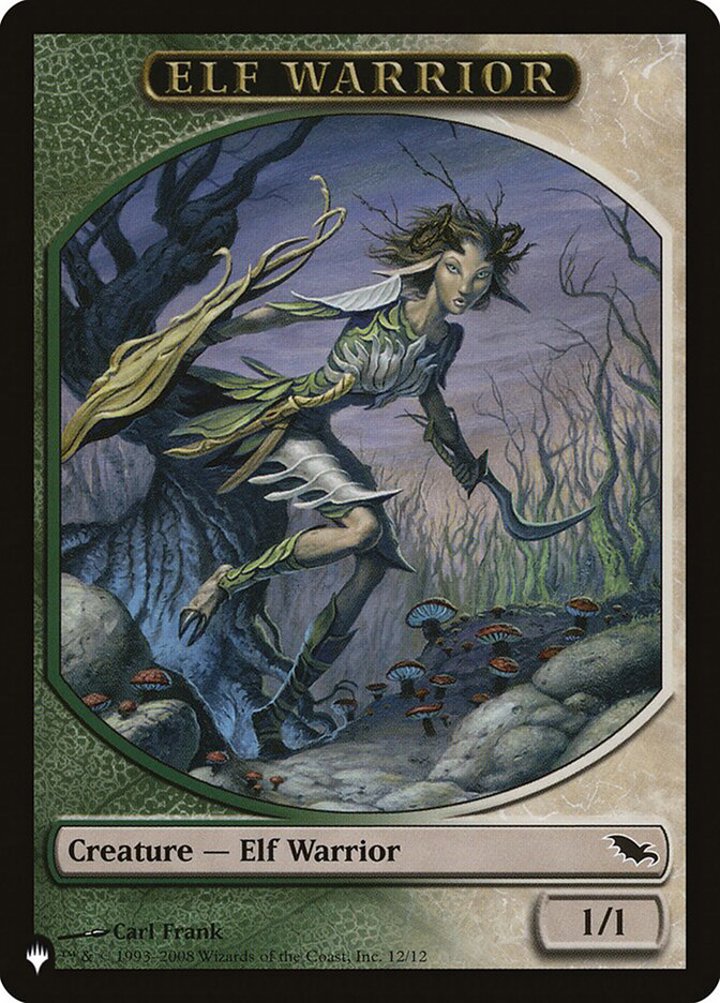 Elf Warrior Token (GW 1/1) // Tibalt, Cosmic Impostor Emblem