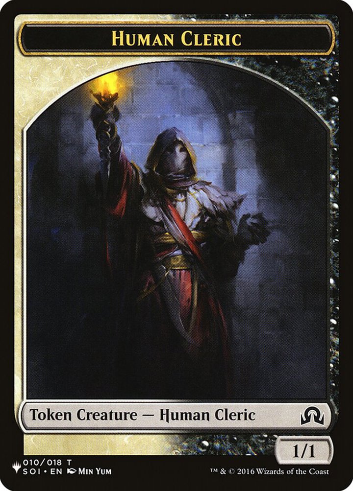 Human Cleric Token (WB 1/1) // Arlinn, Embraced by the Moon Emblem