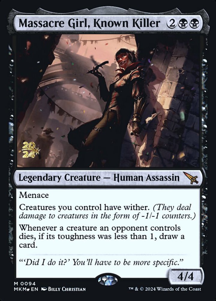 Massacre Girl, Known Killer (V.1)