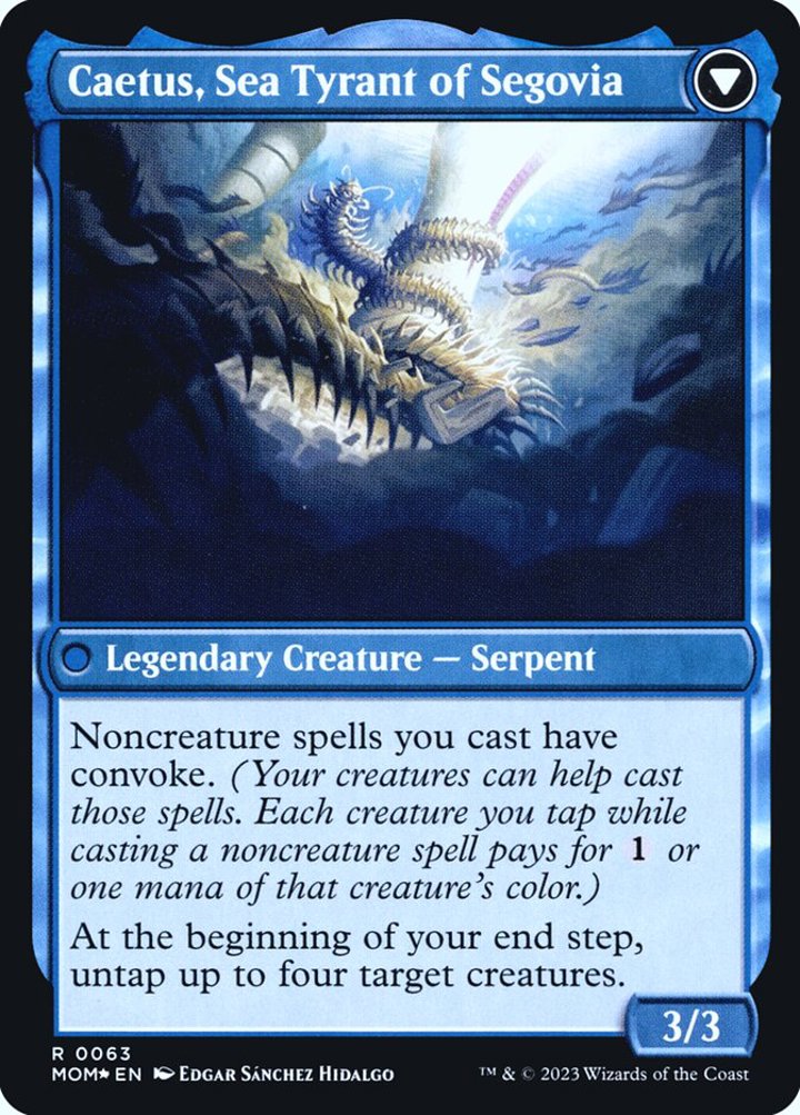 Invasion of Segovia // Caetus, Sea Tyrant of Segovia (V.1)