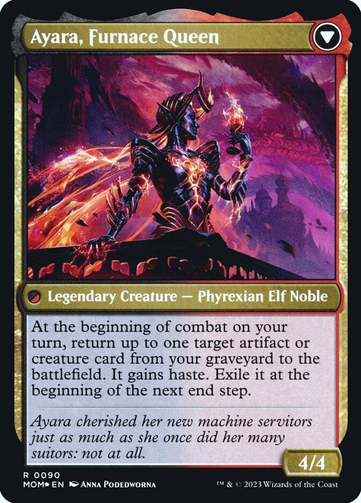 Ayara, Widow of the Realm // Ayara, Furnace Queen (V.1)
