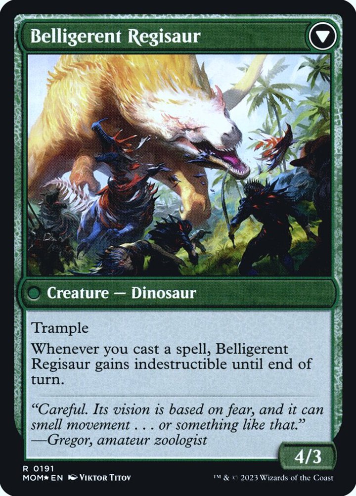 Invasion of Ixalan // Belligerent Regisaur (V.1)