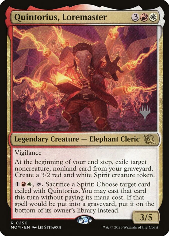 Quintorius, Loremaster (V.2)