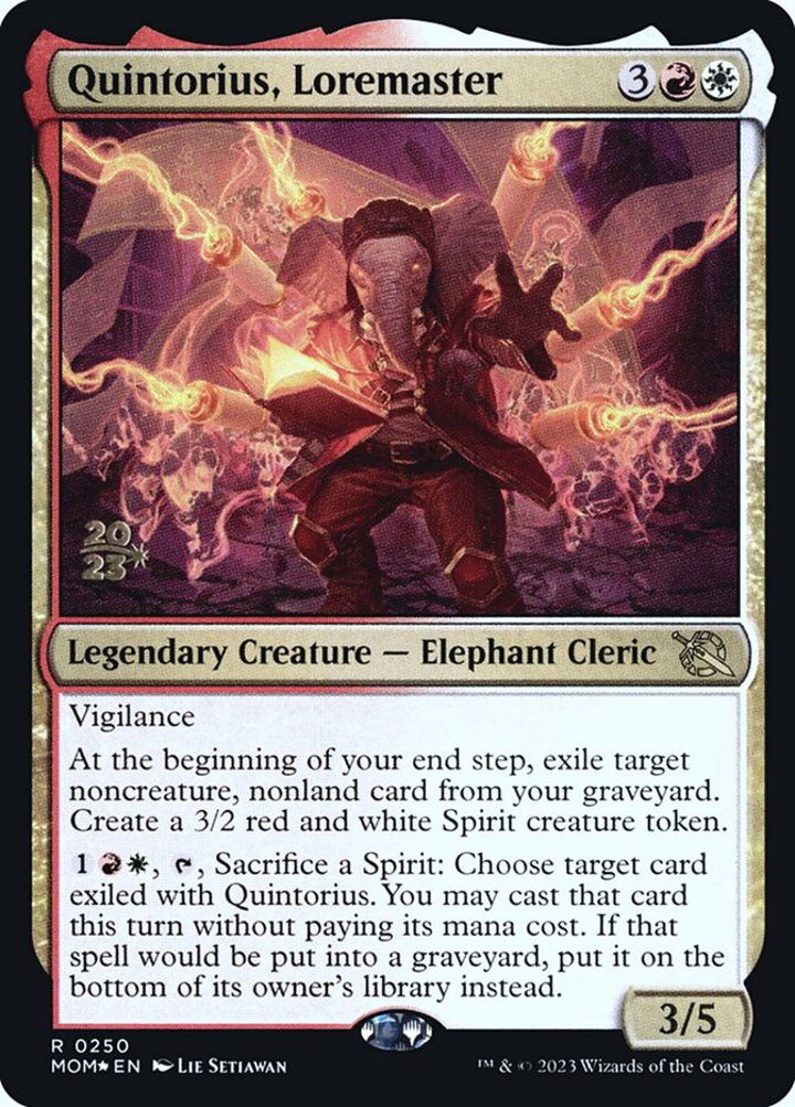 Quintorius, Loremaster (V.1)