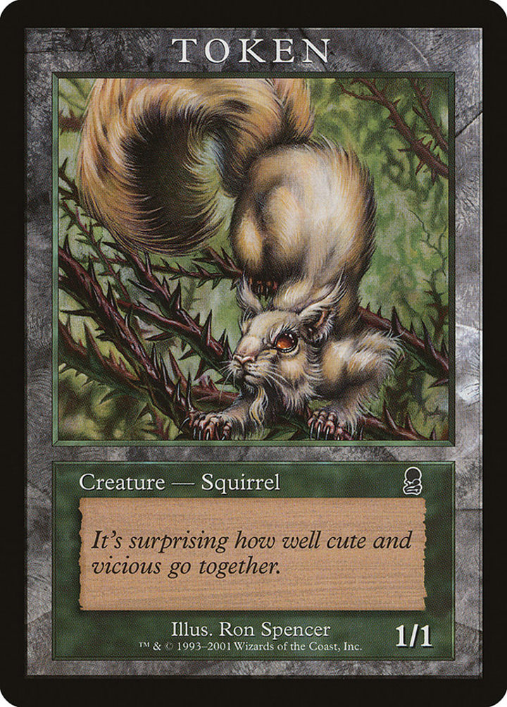 Squirrel Token (Green 1/1)