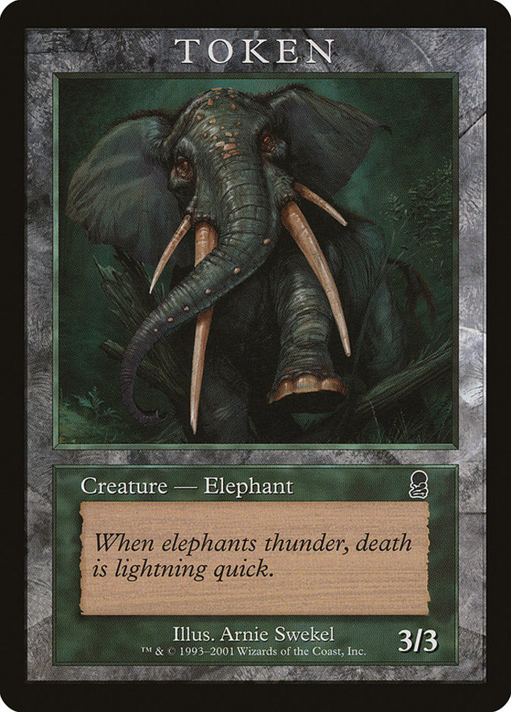 Elephant Token (Green 3/3) (V.2)
