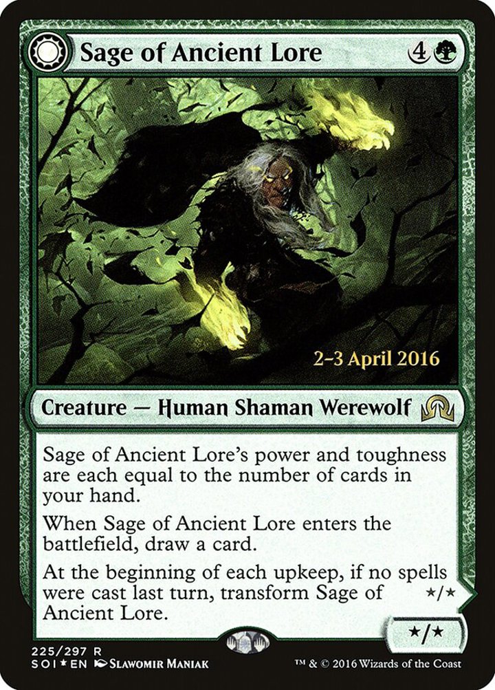 Sage of Ancient Lore / Werewolf of Ancient Hunger