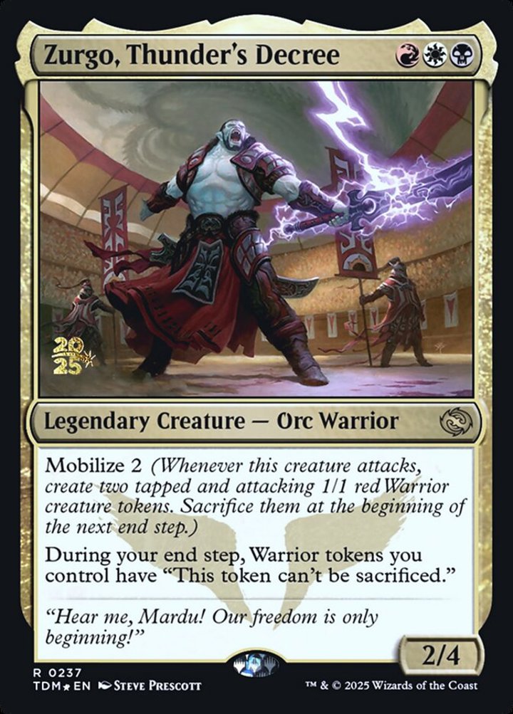 Zurgo, Thunder's Decree (V.1)